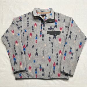 Patagonia Greg Synchilla Snap T Fleece Pullover Womens Small Wish Tails